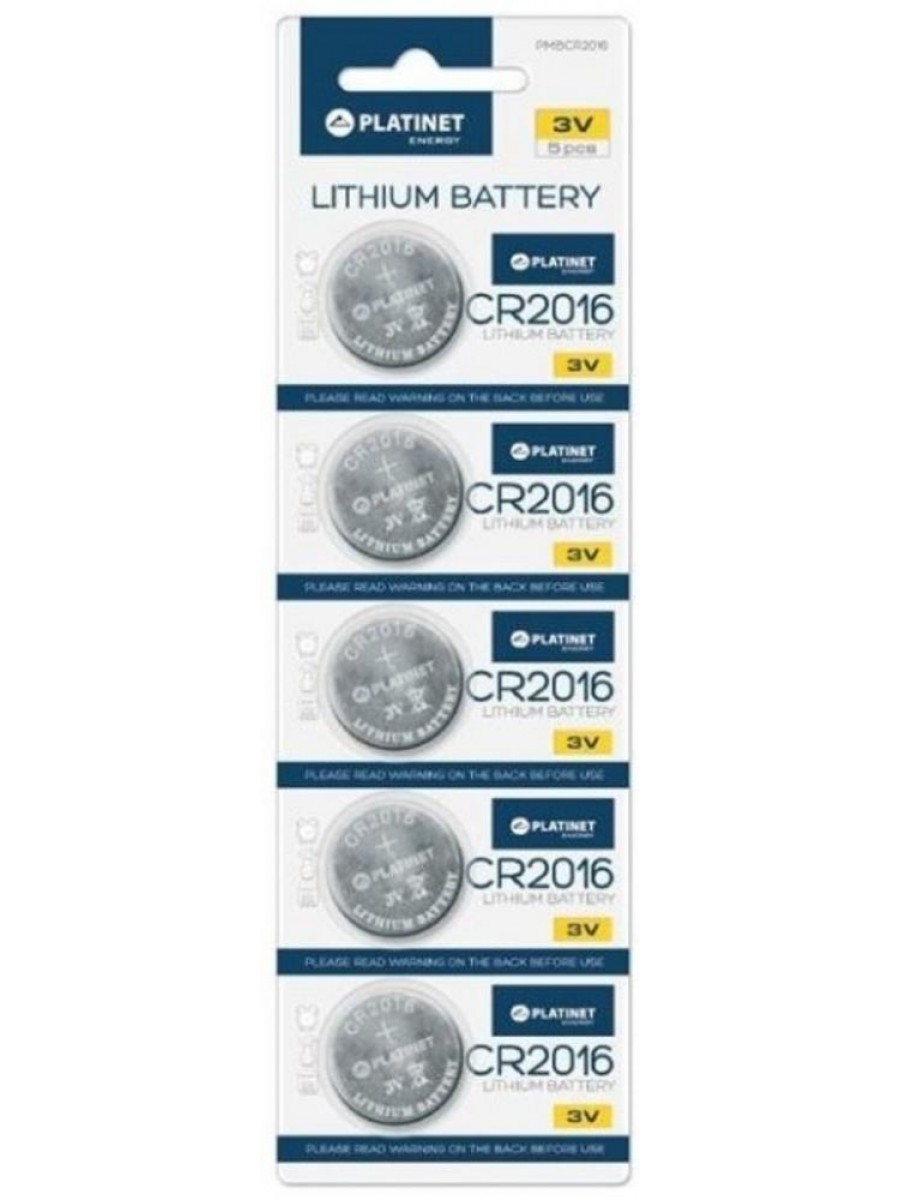 Batéria líthiová CR 2016, 3V, blister 5ks PLATINET