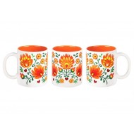 Hrncek RITA 300ml folklór oranžové kvety Hrncek RITA 300ml folklór oranžové kvety